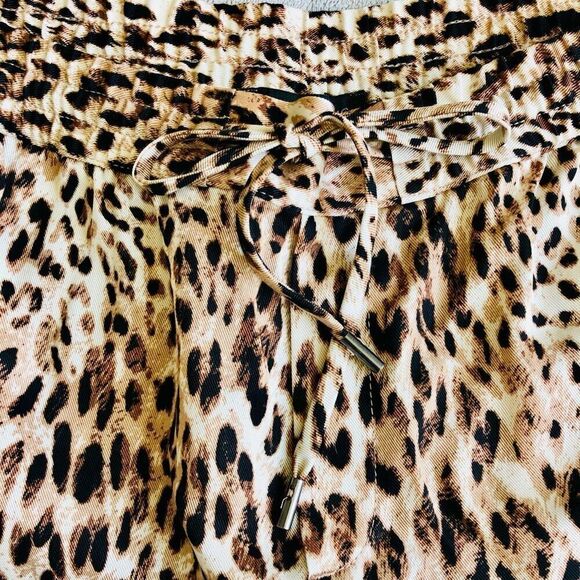 Banana Republic Leopard Print Pull On Casual Ankle Pants - Picture 8 of 14